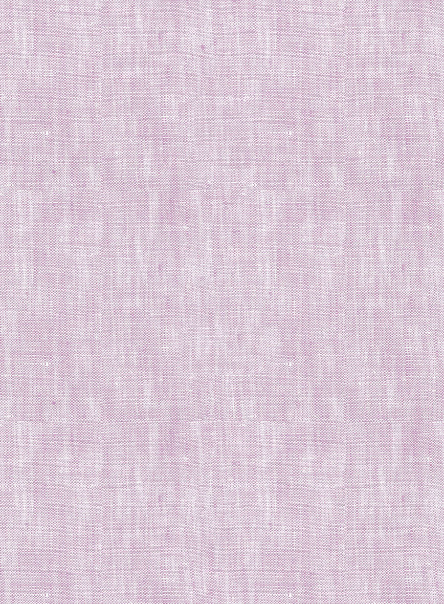 Women's European Light Violet Linen Shirt - Image 3