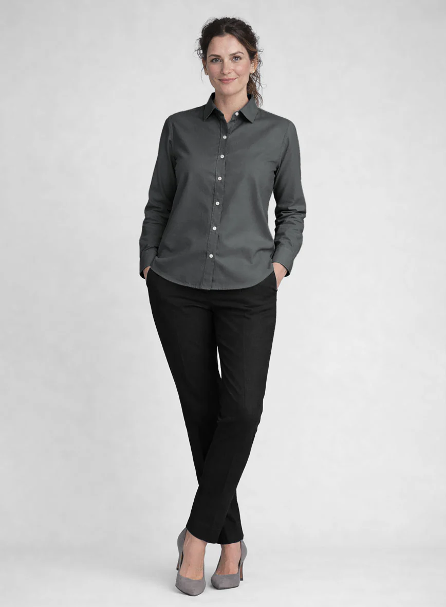 Women's Graphite Stretch Poplene Shirt - Image 2