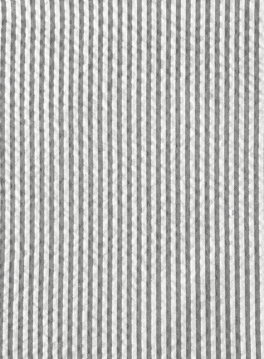 Women's Gray Seersucker Suit - Image 4