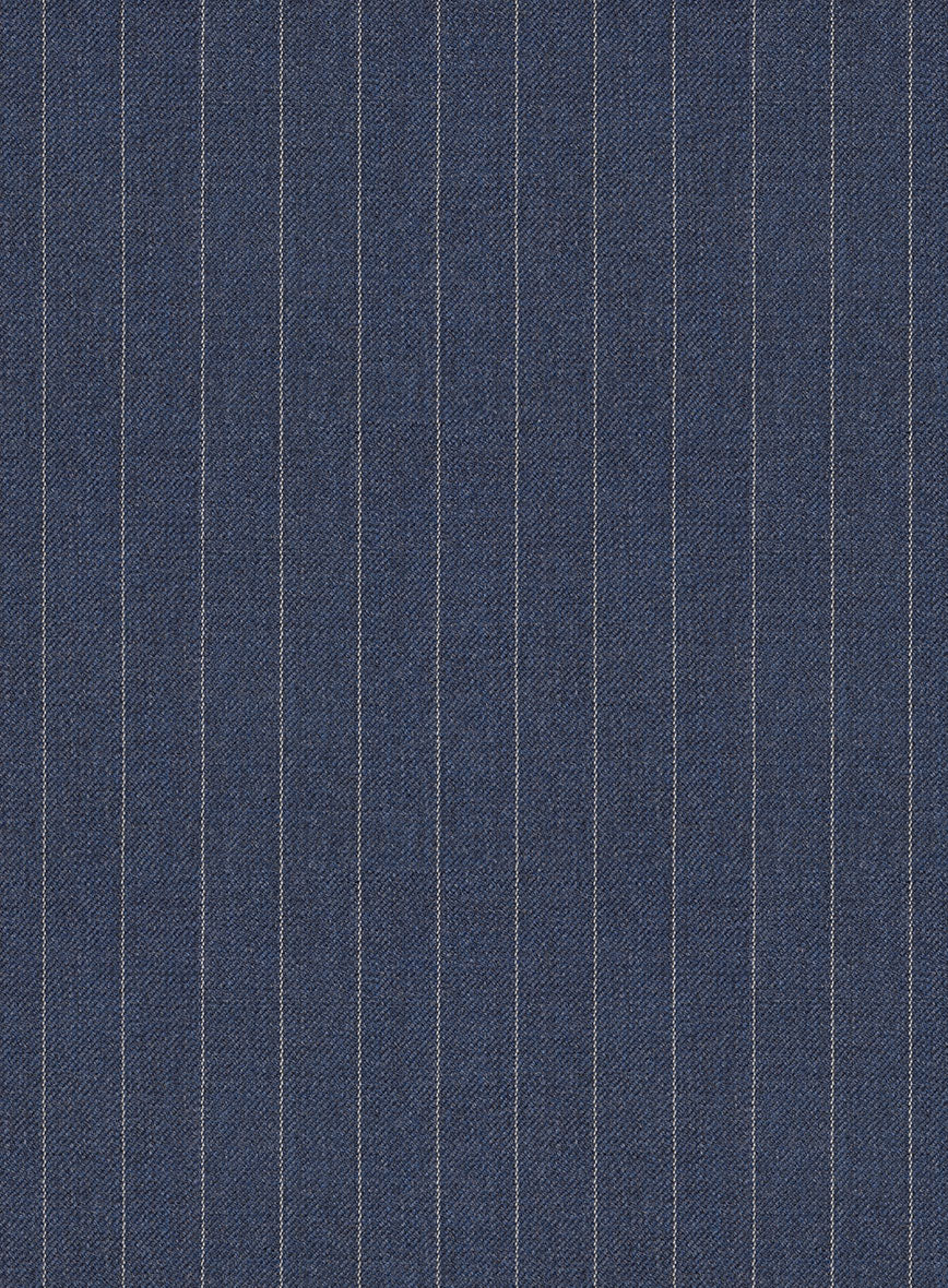 Women's Ink Blue Pinstripe Pants - Image 2