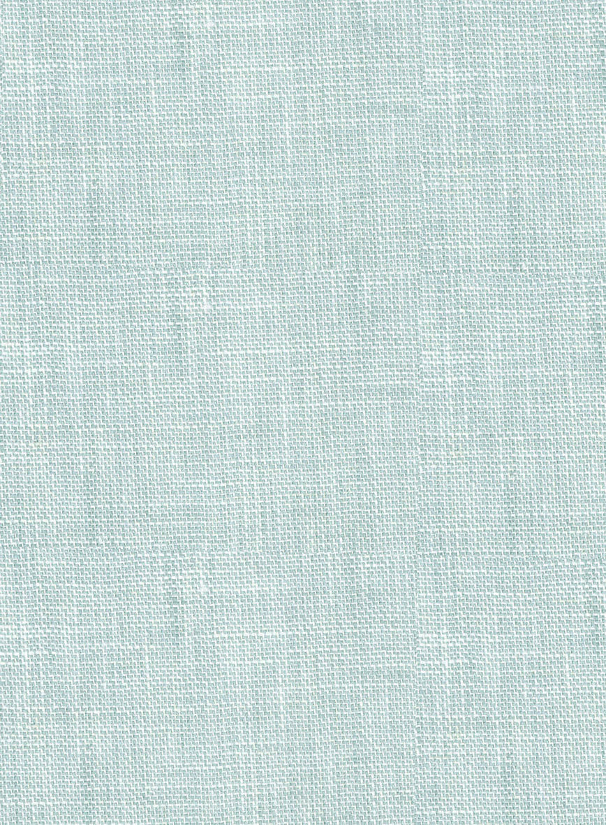 Women's Italian Linen Mint Green Jacket - Image 2