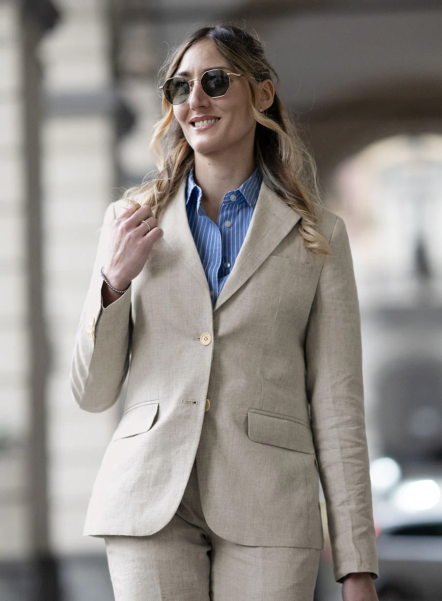 Women's Italian Meadow Linen Jacket - Image 3