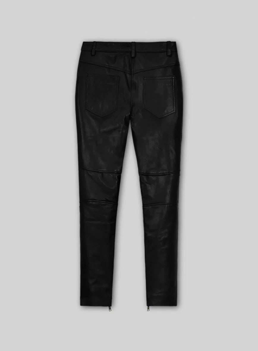 Women's Marlow Leather Jeans - Image 2