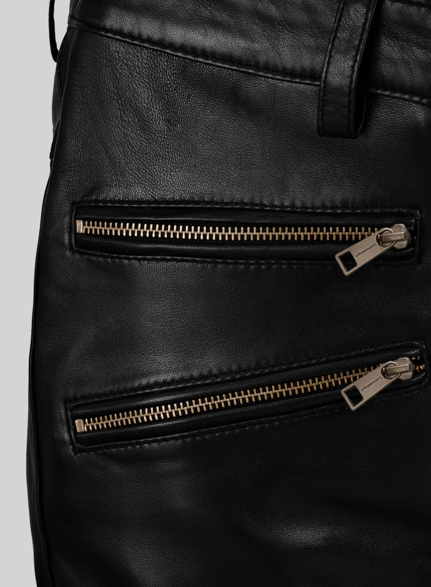 Women's Marlow Leather Jeans - Image 3