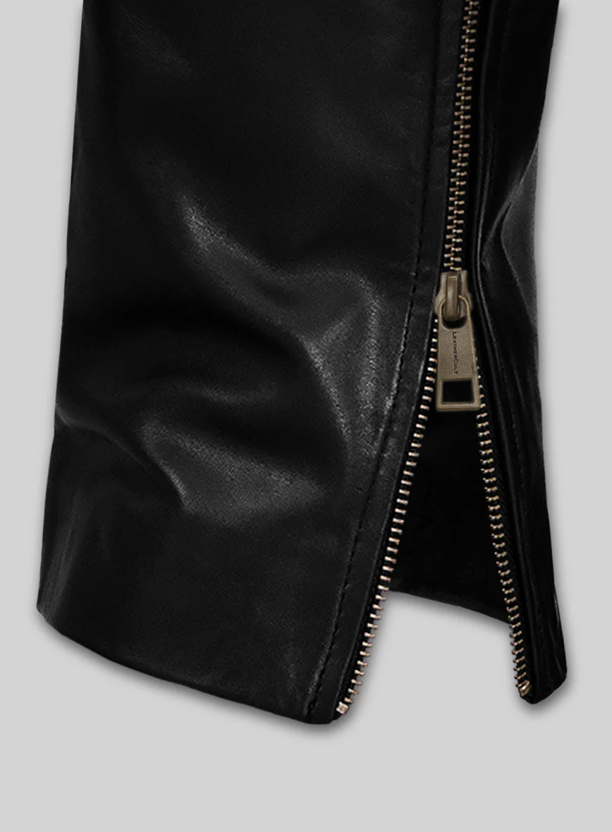 Women's Marlow Leather Jeans - Image 4