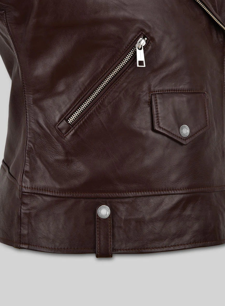 Women's Meghan Leather Jacket - Image 5