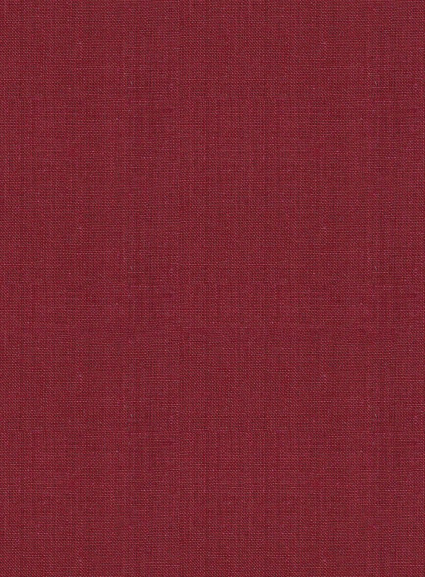 Women's Moscow Maroon Linen Pants - Image 2