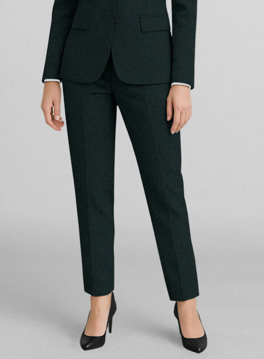 Women's Naples Bello Green Tweed Suit - Image 3