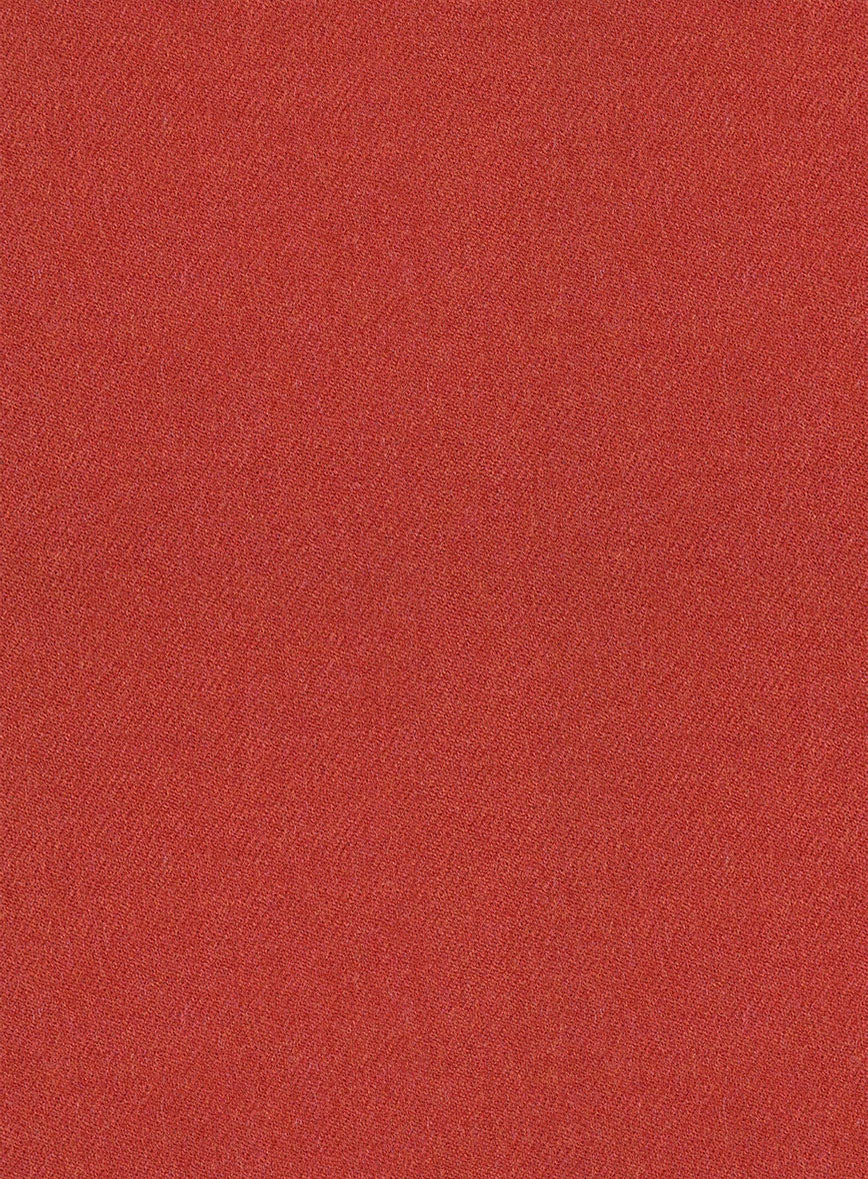 Women's Naples Fiery Orange Tweed Overcoat - Image 4