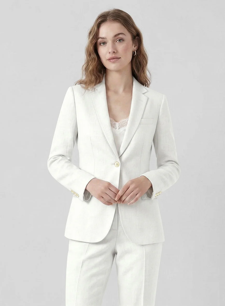 Women's Natural Linen Suit - Image 2