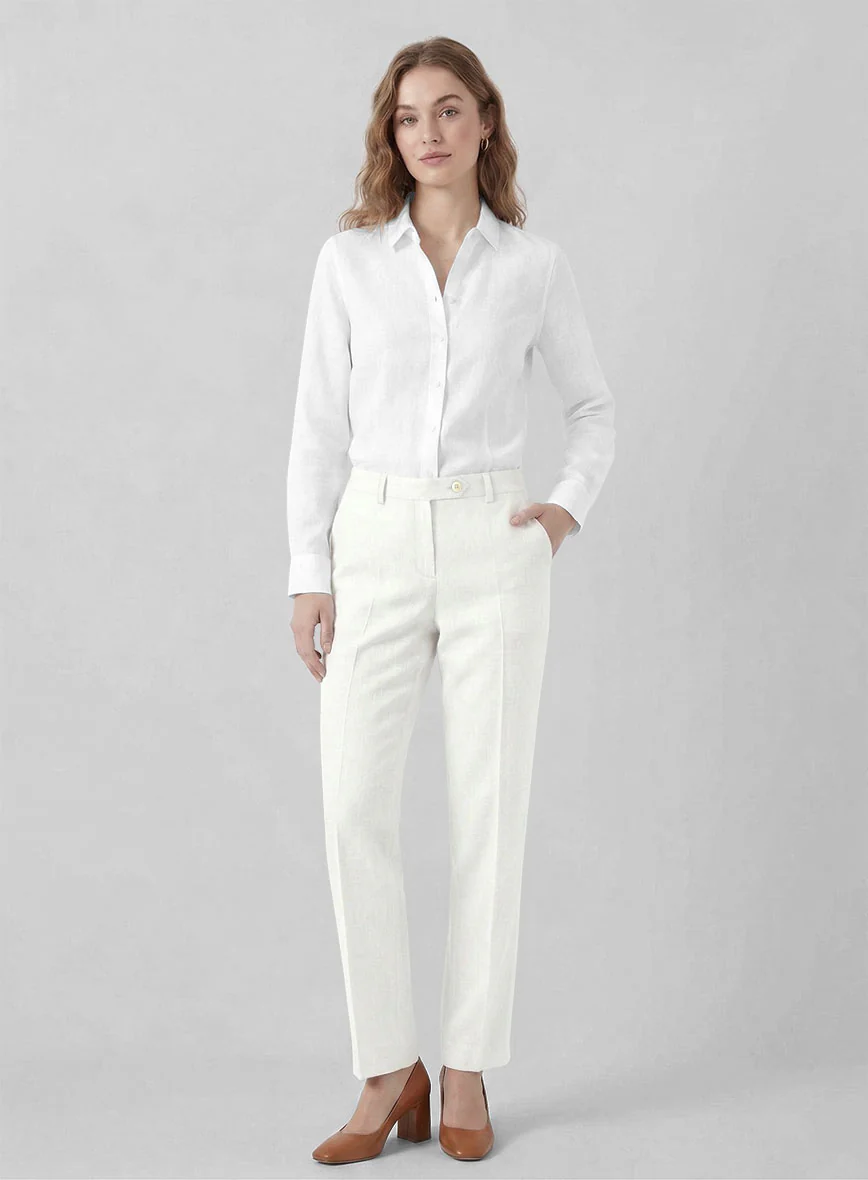 Women's Natural Linen Suit - Image 3