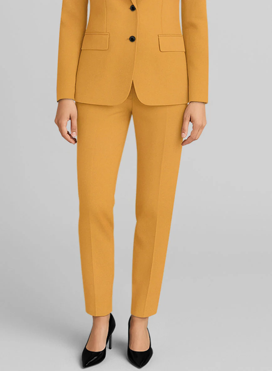 Women's Ochre Napoli Stretch Light Weight Cotton Suit - Image 3