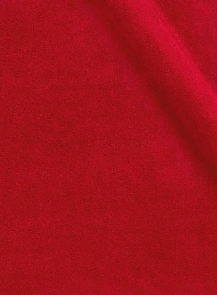 Women's Red Velvet Jacket - Image 2