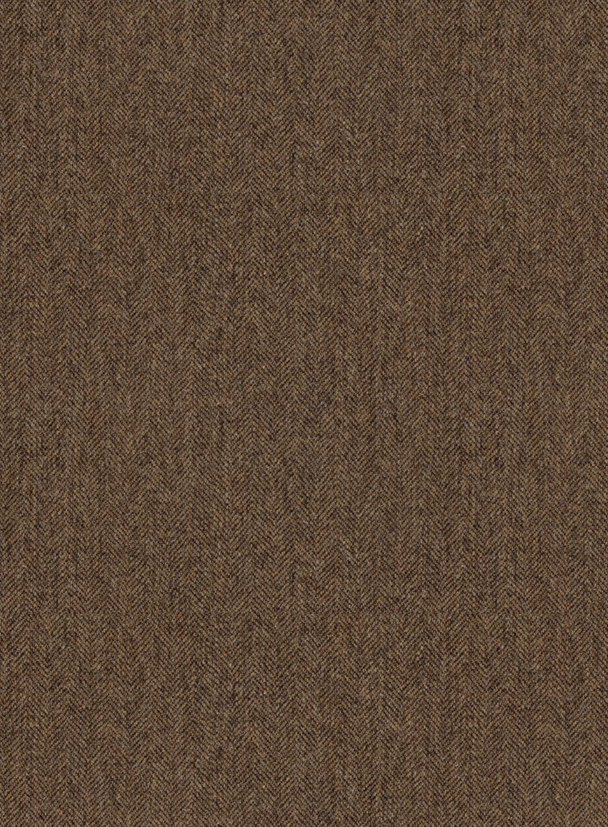 Women's Rust Herringbone Tweed Jacket - Image 2