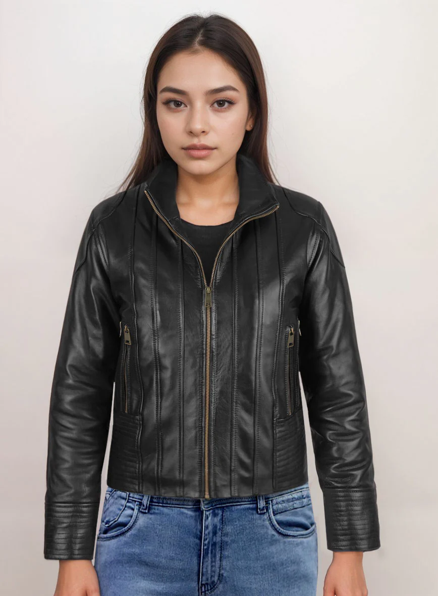Women's Transformers Leather Jacket - Image 4