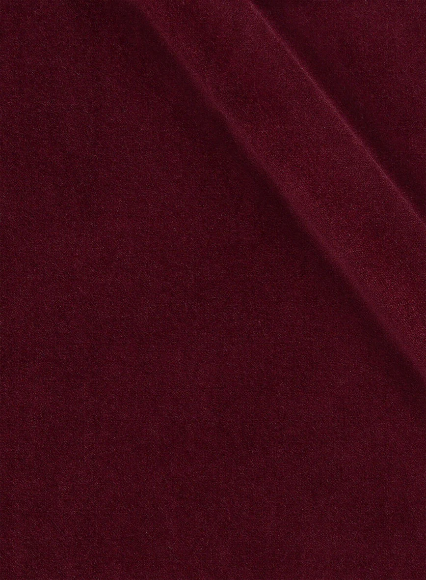 Women's Wine Velvet Jacket - Image 2
