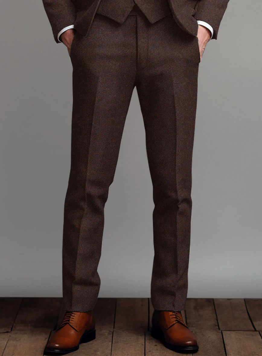 Woodland Brown Heavy Tweed Suit - Image 6