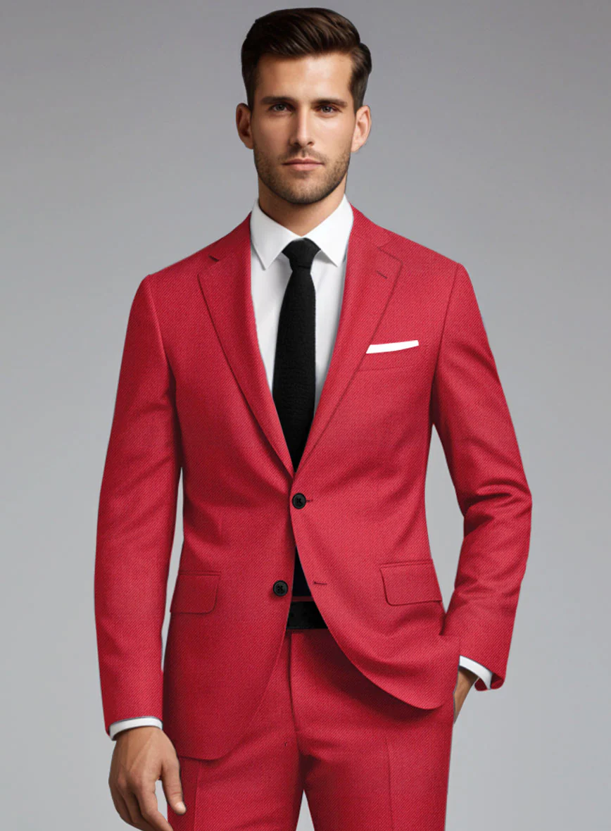 Wool Red Jacket - Image 2