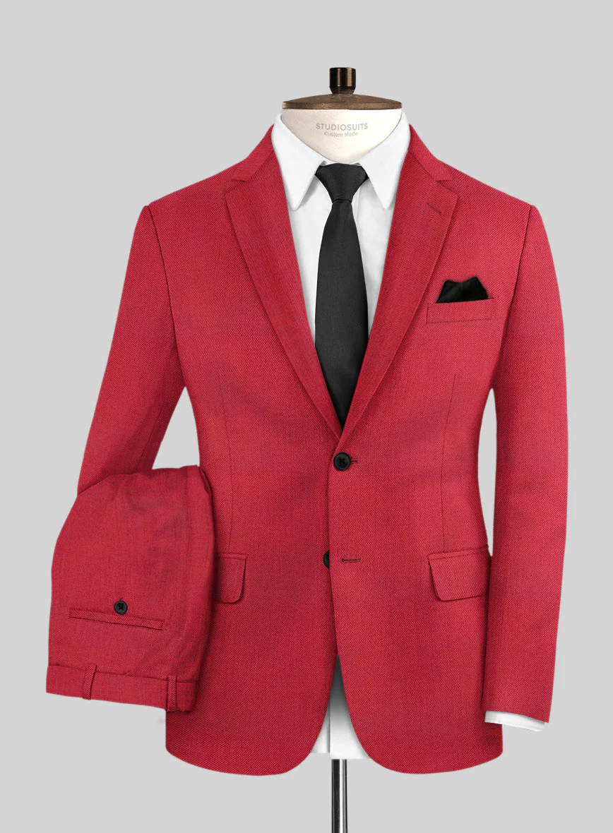 Wool Red Suit - Image 2