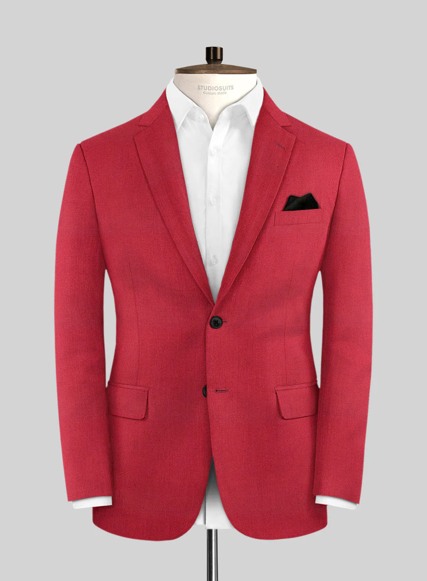 Wool Red Suit - Image 4