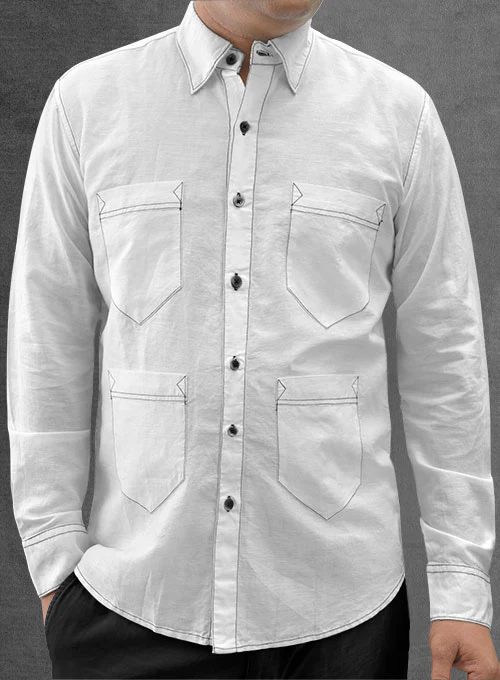 Work V Style Shirt - Image 3