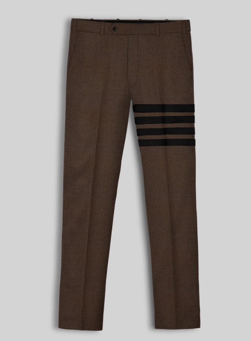 Worsted Brown Wool Black Bar Jacket - Image 2