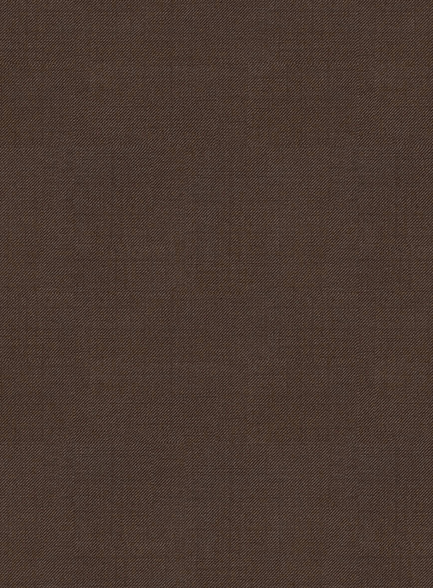 Worsted Brown Wool Black Bar Trouser - Image 2