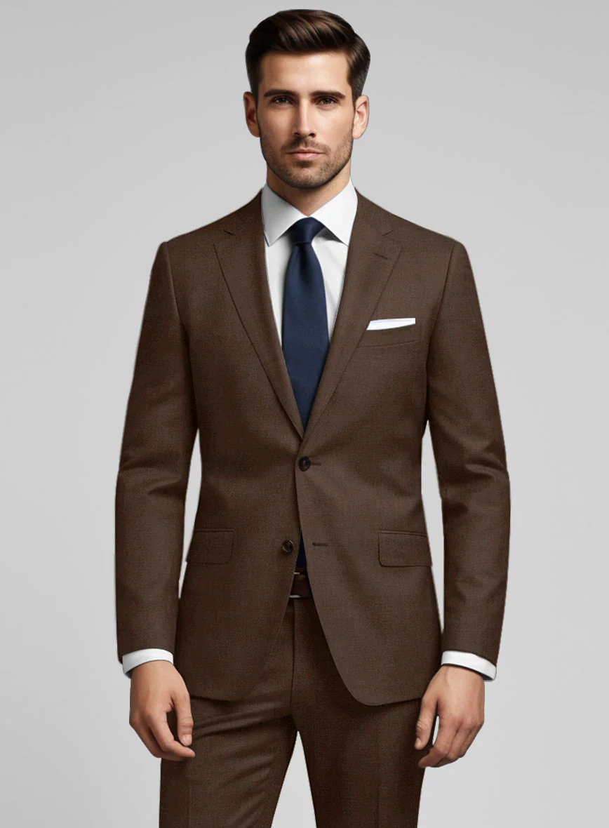 Worsted Brown Wool Jacket - Image 2