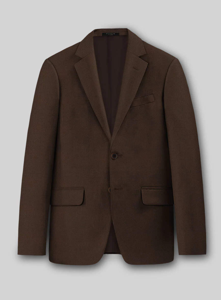 Worsted Brown Wool Suit - Image 3