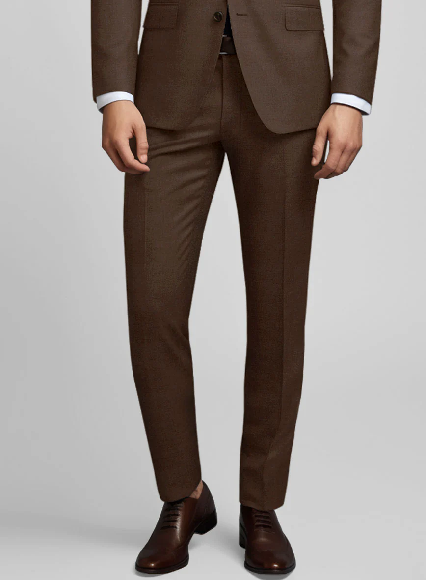 Worsted Brown Wool Suit - Image 5
