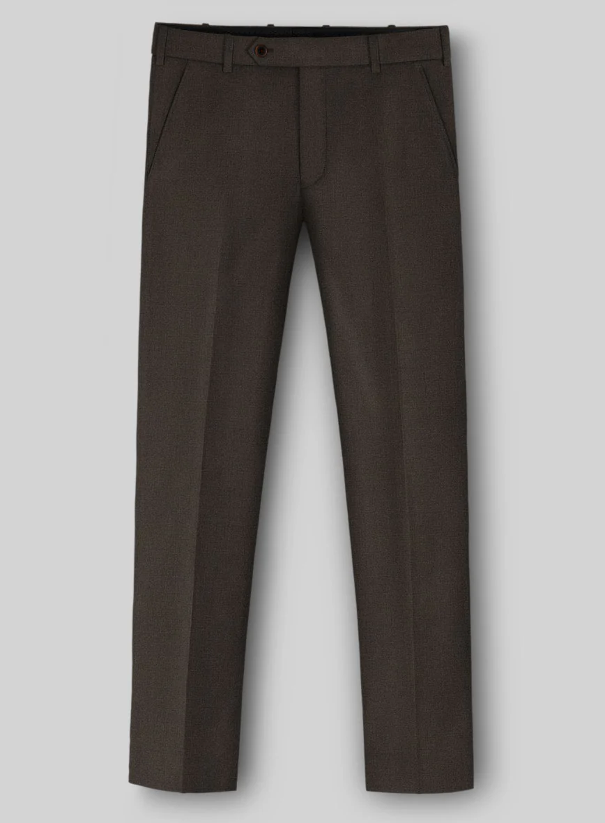 Worsted Dark Brown Wool Suit - Image 5