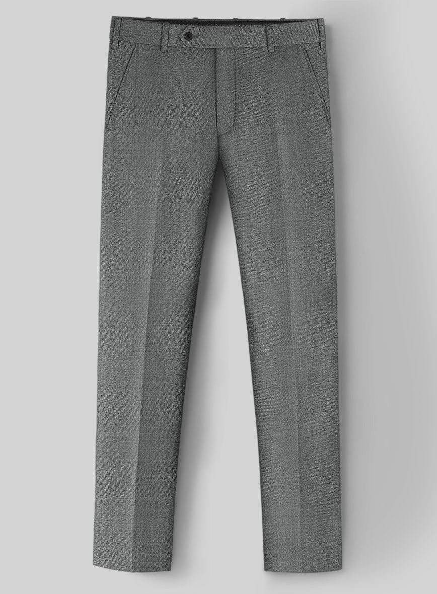 Worsted Mid Charcoal Wool Pants - Image 2