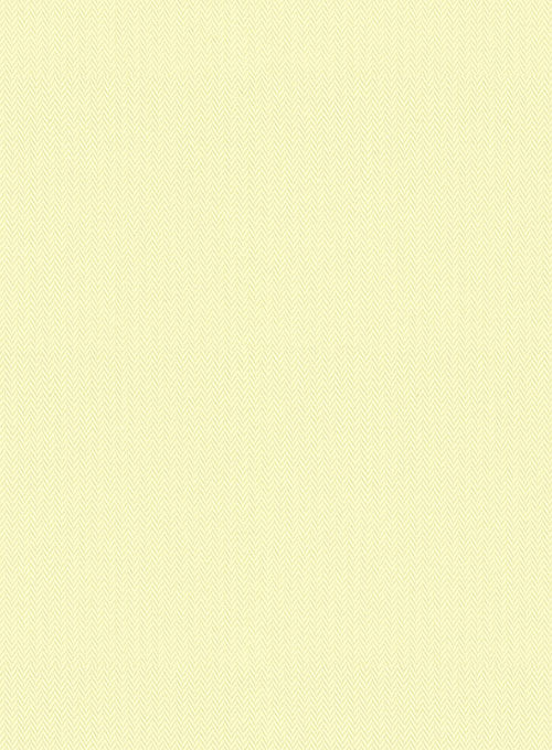 Yellow Herringbone Cotton Shirt - Image 3