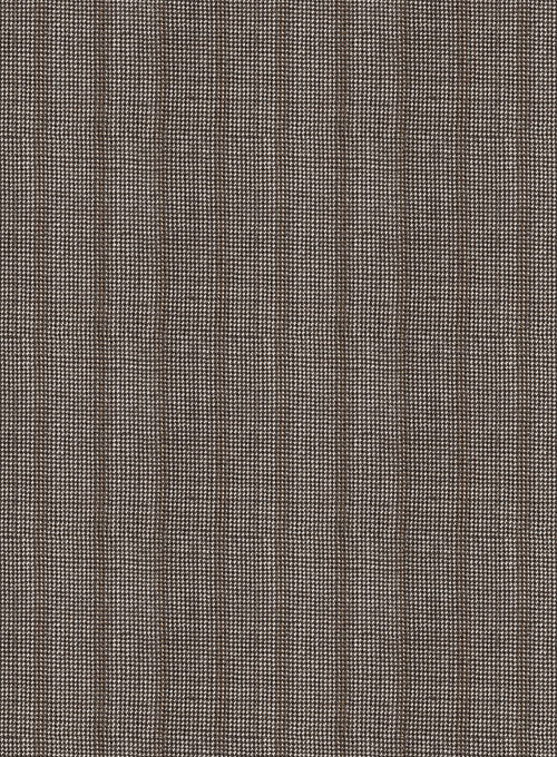 Lanificio Zegna Belo Brown Stripe Wool Jacket - Image 2