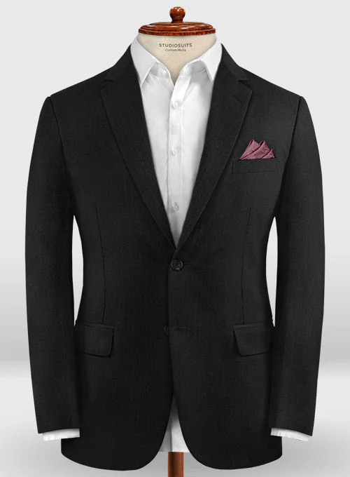 Lanificio Zegna Traveller Black Wool Suit - Image 4