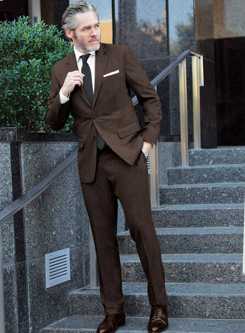 Lanificio Zegna Traveller Brown Wool Suit - Image 3