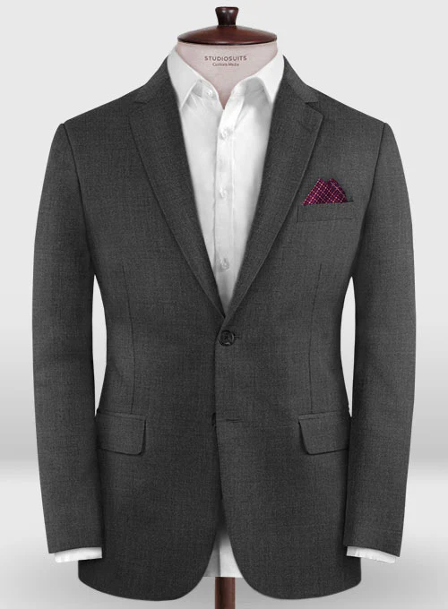 Lanificio Zegna Traveller Charcoal Wool Suit - Image 4