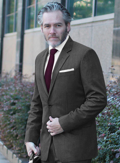 Lanificio Zegna Traveller Charcoal Wool Suit - Image 5