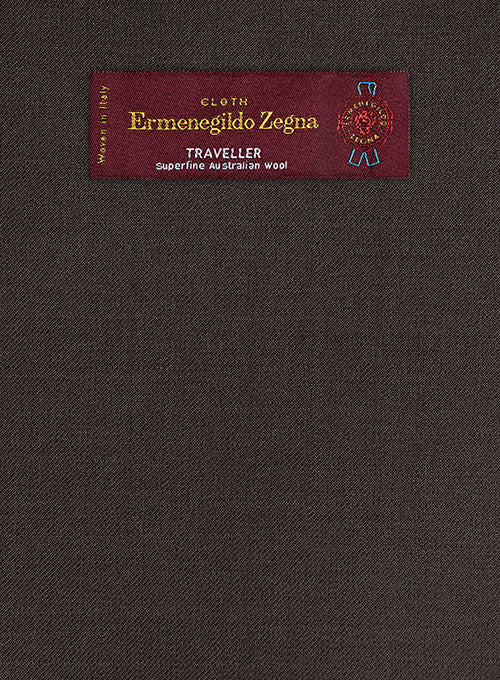 Lanificio Zegna Traveller Dark Brown Wool Suit - Image 2