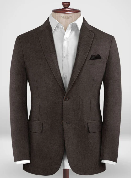 Lanificio Zegna Traveller Dark Brown Wool Suit - Image 4