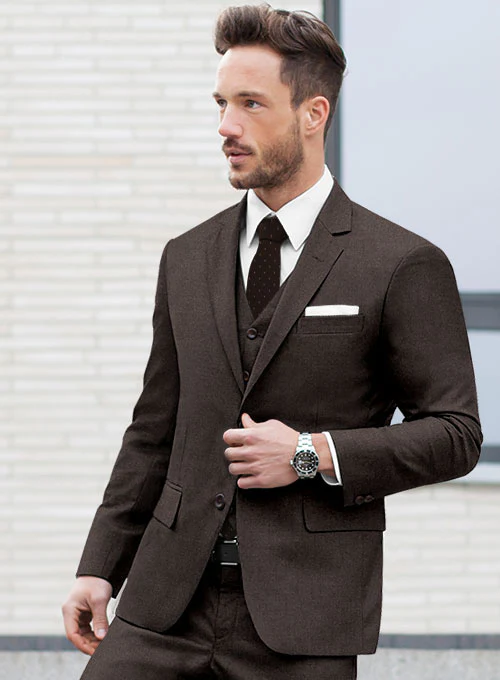 Lanificio Zegna Traveller Dark Brown Wool Suit - Image 5
