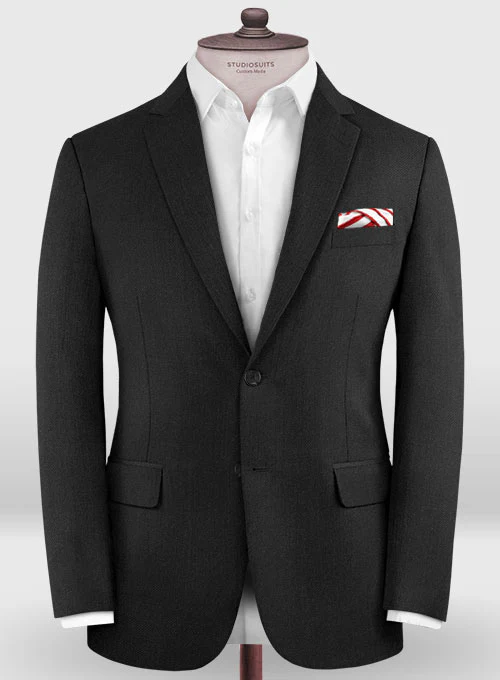 Lanificio Zegna Trofeo Black Wool Suit - Image 4