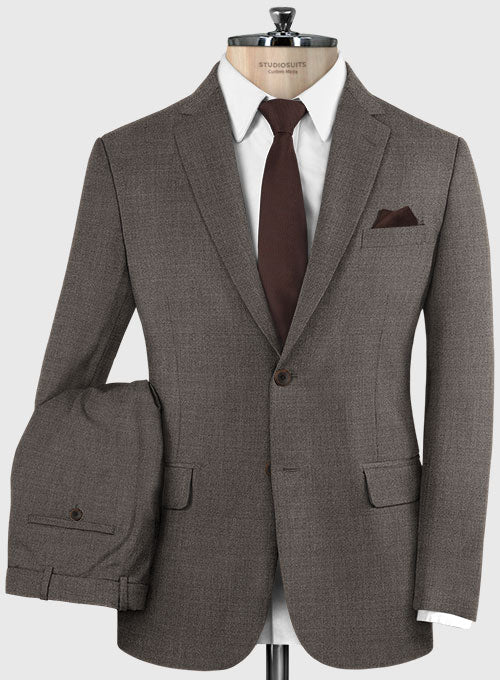 Lanificio Zegna Trofeo Brown Wool Suit - Image 2