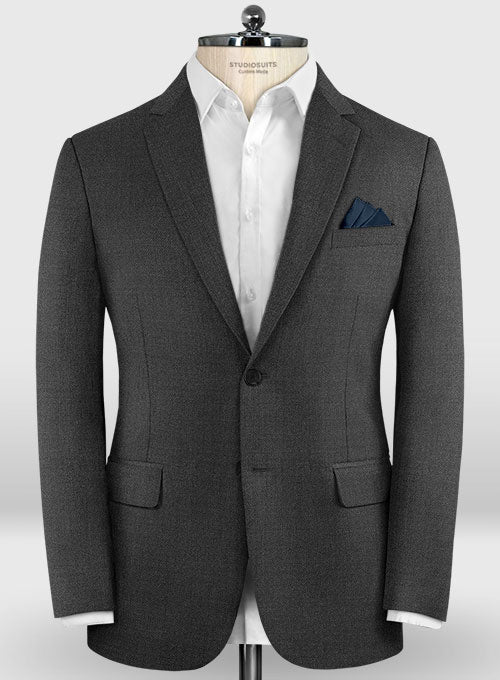 Lanificio Zegna Trofeo Charcoal Wool Jacket - Image 3