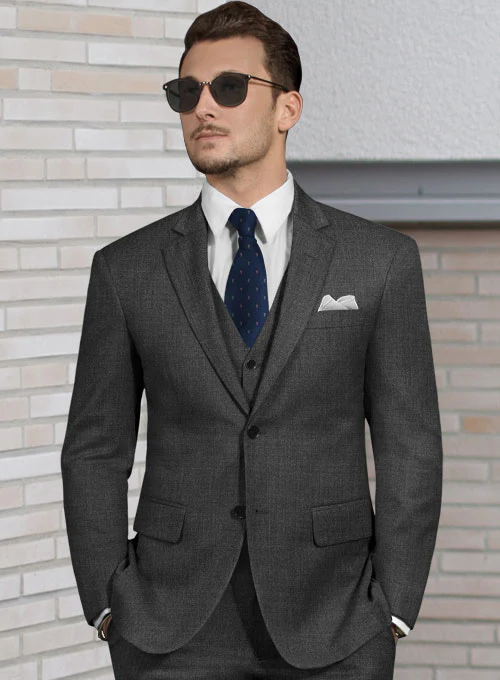 Lanificio Zegna Trofeo Charcoal Wool Suit - Image 3