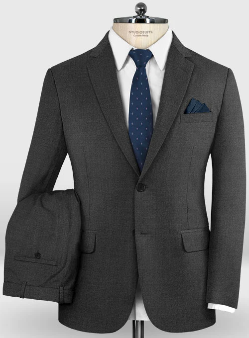 Lanificio Zegna Trofeo Charcoal Wool Suit - Image 8