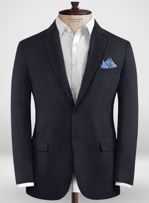 Lanificio Zegna Trofeo Dark Blue Wool Suit - Image 4