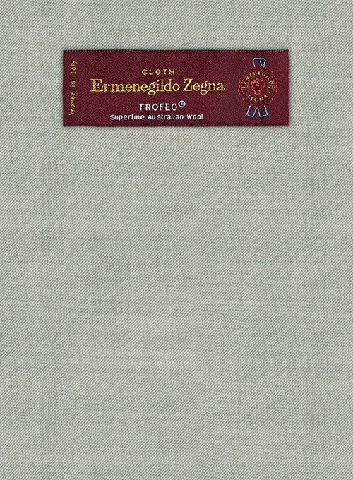 Lanificio Zegna Trofeo Light Gray Wool Suit - Image 2