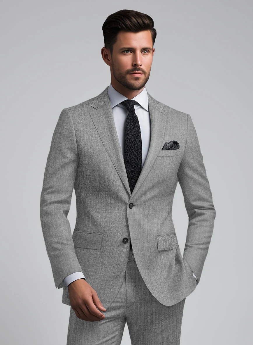 Lanificio Zegna Trofeo Mid Gray Wool Suit - Image 3