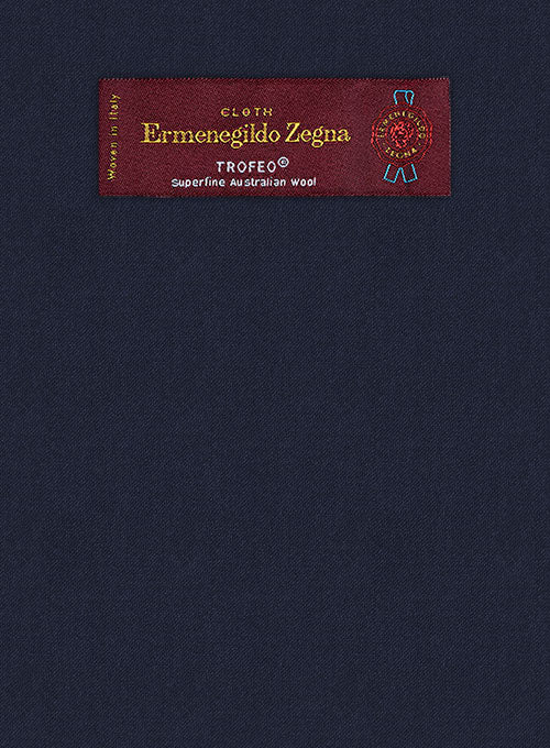 Lanificio Zegna Trofeo Navy Blue Wool Jacket - Image 2